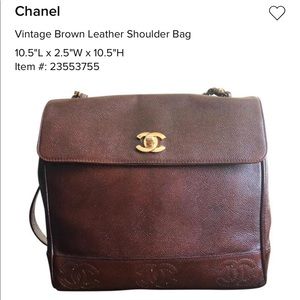 CHANEL Vintage leather bag